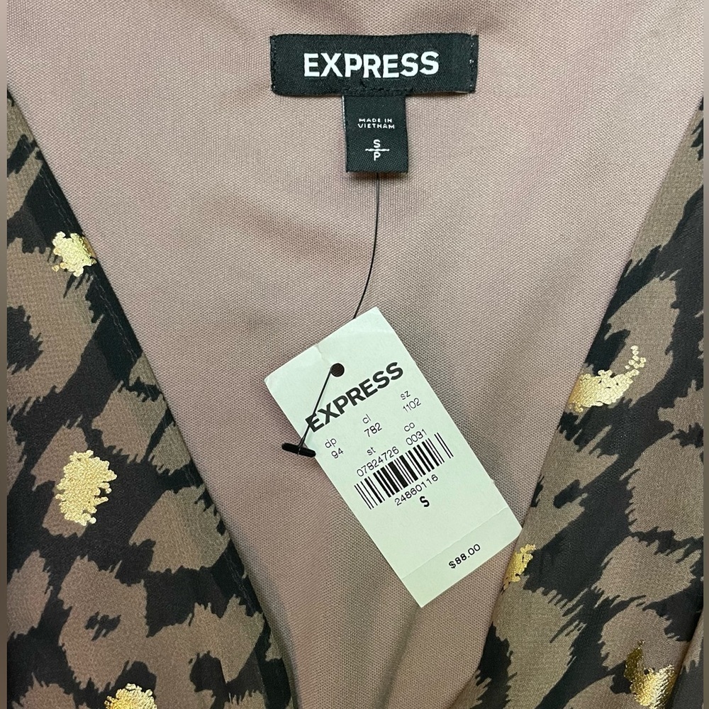 Animal Print Metallic Dress by Express NWT - Picture 2 of 9